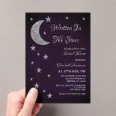 Written In The Stars Bridal Shower アクリル招待状 (インサイチュ (ポータブル))