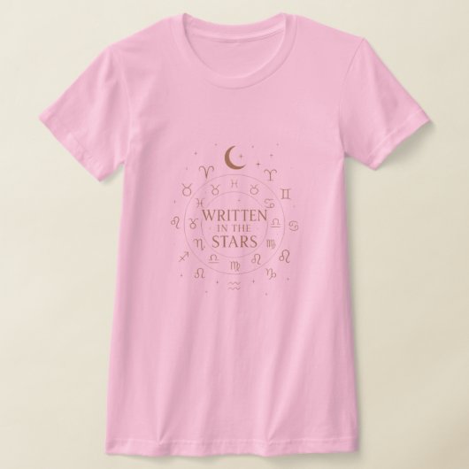 Written in the Stars | Mystic Zodiac Celestial Des Tシャツ (レイダウン)