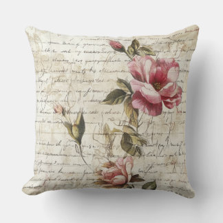 Written Roses Pillow クッション