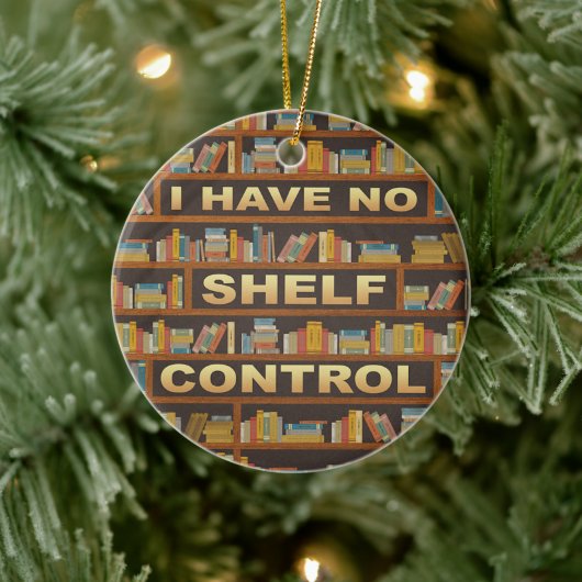 Writterリーダーブック私はシェルフ制御の恋人を持っていない セラミックオーナメント (ツリー)