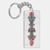 Wrocław Poland Skyline キーホルダー (正面左)