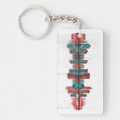 Wrocław Poland Skyline キーホルダー (正面)