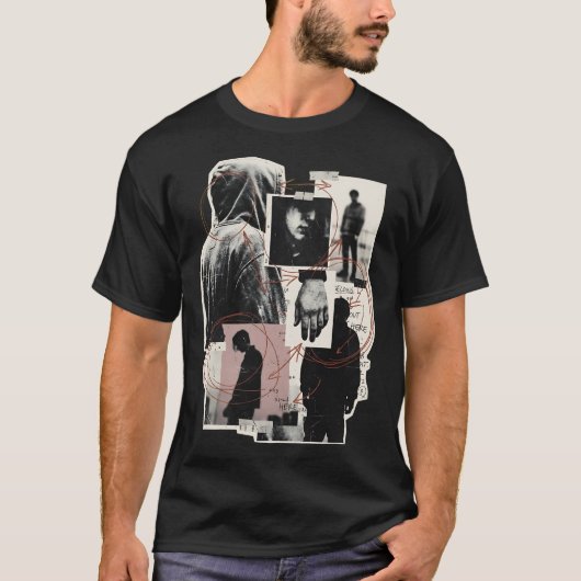 Wrong Crowd Underground Street Collage Tシャツ (正面)