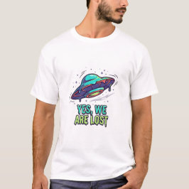 Wrong Way — Yes, We Are Lost UFO セットの説明 Tシャツ