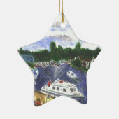 Wroxham橋ノーフォークBroadsからの眺め セラミックオーナメント (右)