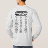 WRWRの世界旅行の長袖 Tシャツ (裏面)