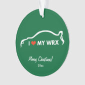 WRXラブスバルWRXインプレザSTIオーナメント オーナメント (正面)