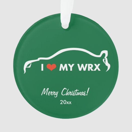 WRXラブスバルWRXインプレザSTIオーナメント オーナメント (正面)