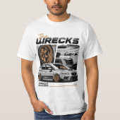 WRX STIスポーツカーイラストレーション Tシャツ (正面)