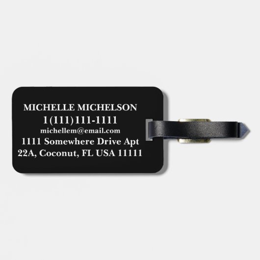 WS2モノグラムの ラゲッジタグ (裏面横)