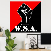 WSAの最初のロゴ ポスター (ホームオフィス)