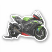 WSBK Kawasaki シール (正面)