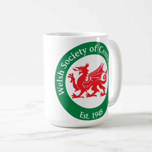 WSCOのロゴのマグ コーヒーマグカップ (正面右)