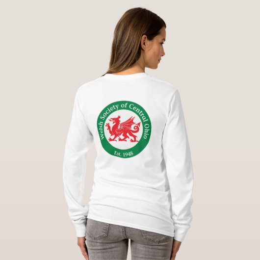 WSCOの前部及び背部によって印刷されるロゴのワイシャツ Tシャツ (裏面フル)