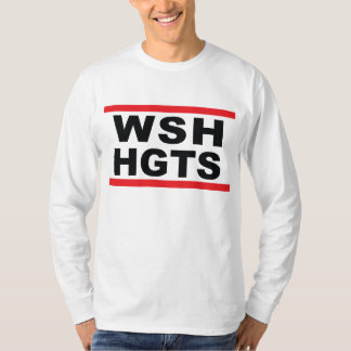 WSH HGTSのヒップホップの長い袖のティー Tシャツ