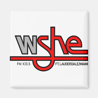 WSHE 103.5 MIAMI FT LAUDERDALEヴィンテージロゴ マグネット