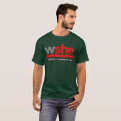 WSHE FM 103.5 マイアミ・レトロ Tシャツ (正面フル)