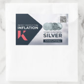 WSS紹介QRコード付きKinesisシール1 長方形シール (バッグ)