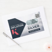 WSS紹介QRコード付きKinesisシール1 長方形シール (封筒)