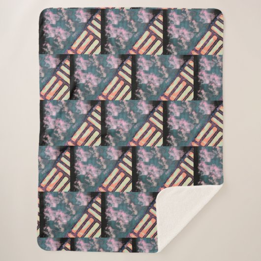 WSSBX – ピンクタイルシャーパブランケット シェルパブランケット (正面)