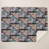 WSSBX – ピンクタイルシャーパブランケット シェルパブランケット (正面(横))