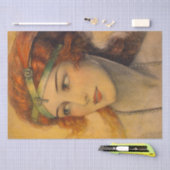 WT Bendaアールデコ女性デコページ 薄葉紙 (クラフト)