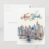 wtare color new york  ポストカード (正面/裏面)