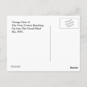 WTCツインタワーNYCのポストカードリフレクション画像 ポストカード (裏面)