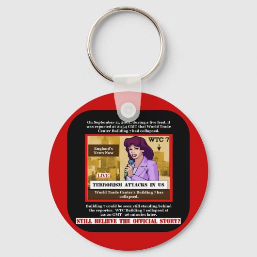WTC建物7キーチェーン キーホルダー (正面)