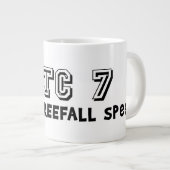WTC 7は自由落下速度で落下 ジャンボコーヒーマグカップ (正面右)