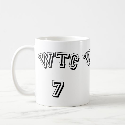 WTC 7を造る世界貿易センター コーヒーマグカップ (左)