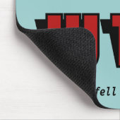 WTC 7 WTF? on blue マウスパッド (コーナー)