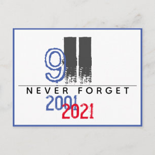 WTC 911 愛国心 決して忘れない 20周年 ポストカード