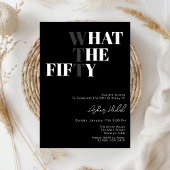 WTFおもしろい大人第50誕生日 招待状