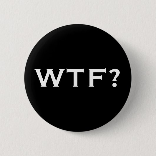 WTFか。 缶バッジ (正面)