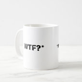 WTFか。*、*Whoはキツネですか。 コーヒーマグカップ (正面左)
