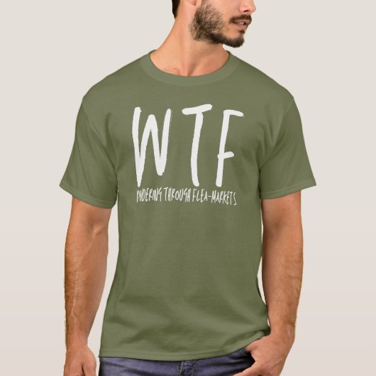 WTFがフリーマーケッツの引退を経クールて Tシャツ (正面)