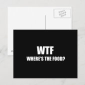 WTFが食物を食べる ポストカード (正面/裏面)