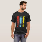 Wtfどこザフィッシュ魚釣り Tシャツ (正面フル)