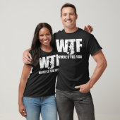 Wtfどこ魚の男性のおもしろい魚釣りギフト脂肪 Tシャツ (ユニセックス)
