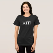 WTFな魚の面白Tシャツデザイン トライブレンドＴシャツ (正面全面)