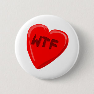 WTFのハート 缶バッジ