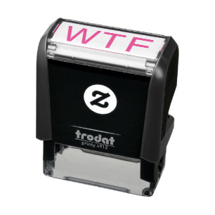 WTFのプロとは違う皮肉なユーモおもしろいア冗談 セルフインキングスタンプ
