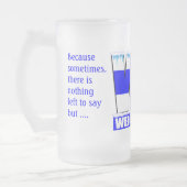 WTFのマグ フロストグラスビールジョッキ (左)