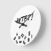 WTFの時計 ラウンド壁時計 (傾斜)