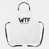 WTFの食べ物 エプロン (正面)
