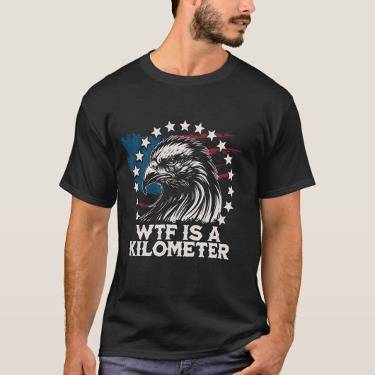 WTFはアメリカの1キロの骨格おもしろいだ Tシャツ (正面)