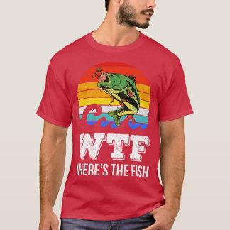 WTFは魚をI方向に移動する Tシャツ