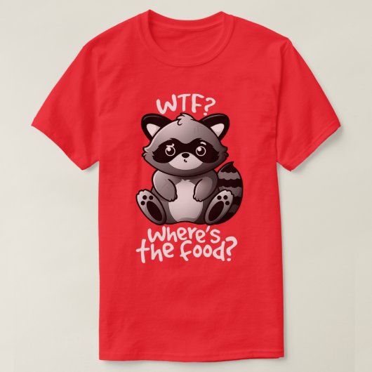 WTFアライグマ Tシャツ (デザイン正面)