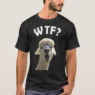 Wtfアルパカッコいいカ動物グラフィック Tシャツ